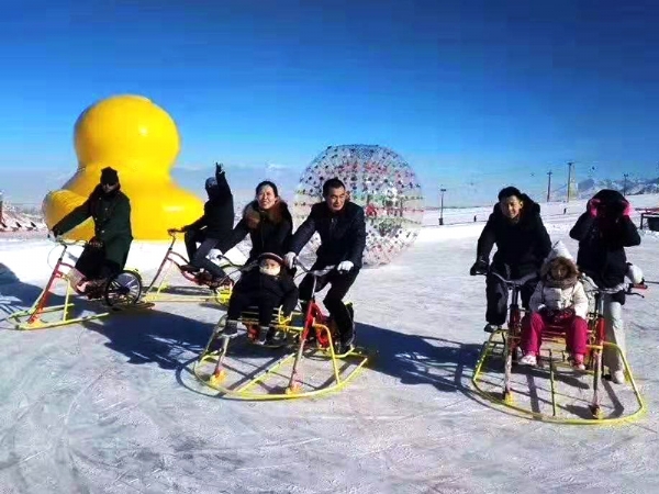 冰雪地自行車
